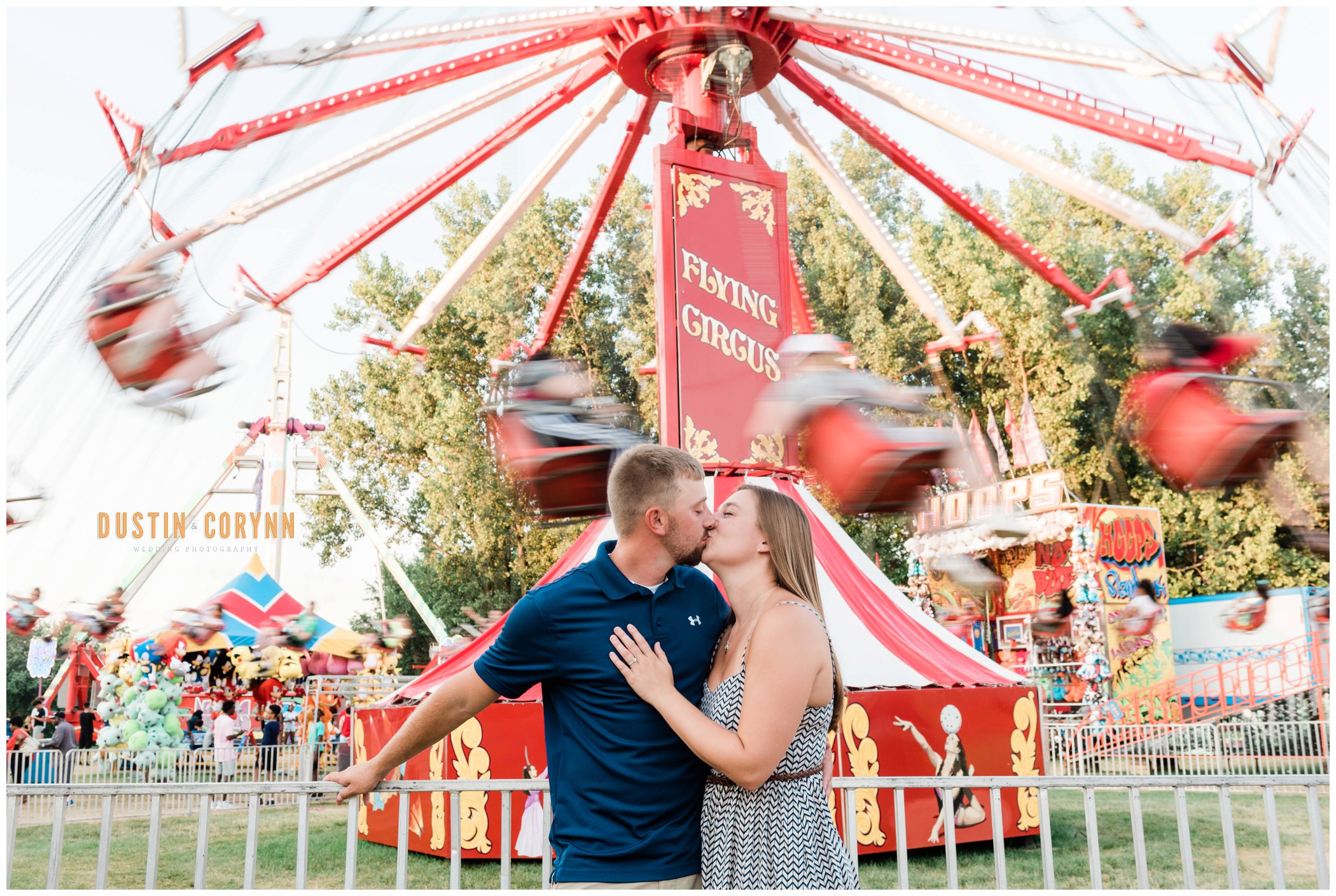 Kissing by the 'Flying Circus' at the Three Rivers Engagement