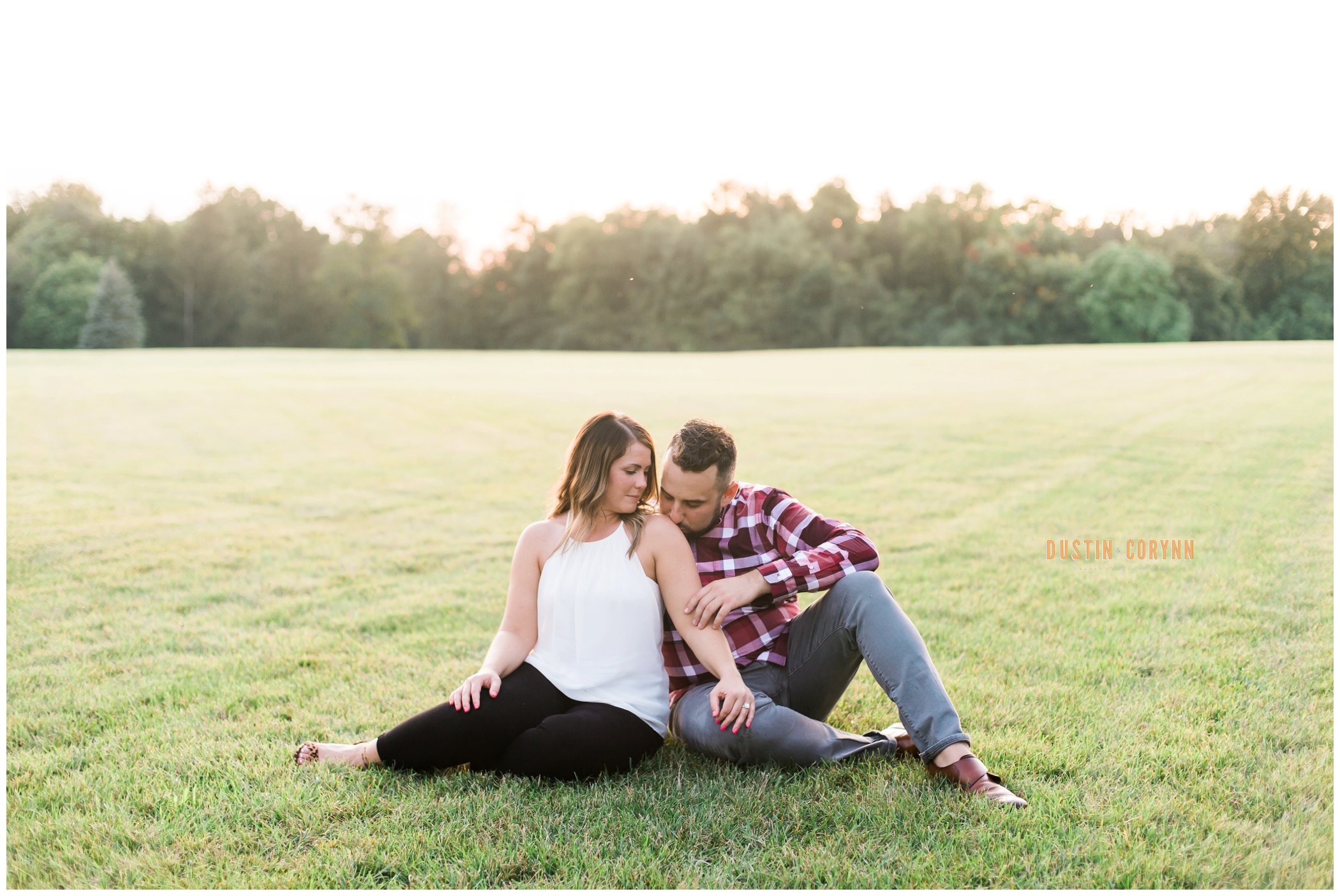 Couple at Fort Wayne Engagement Session