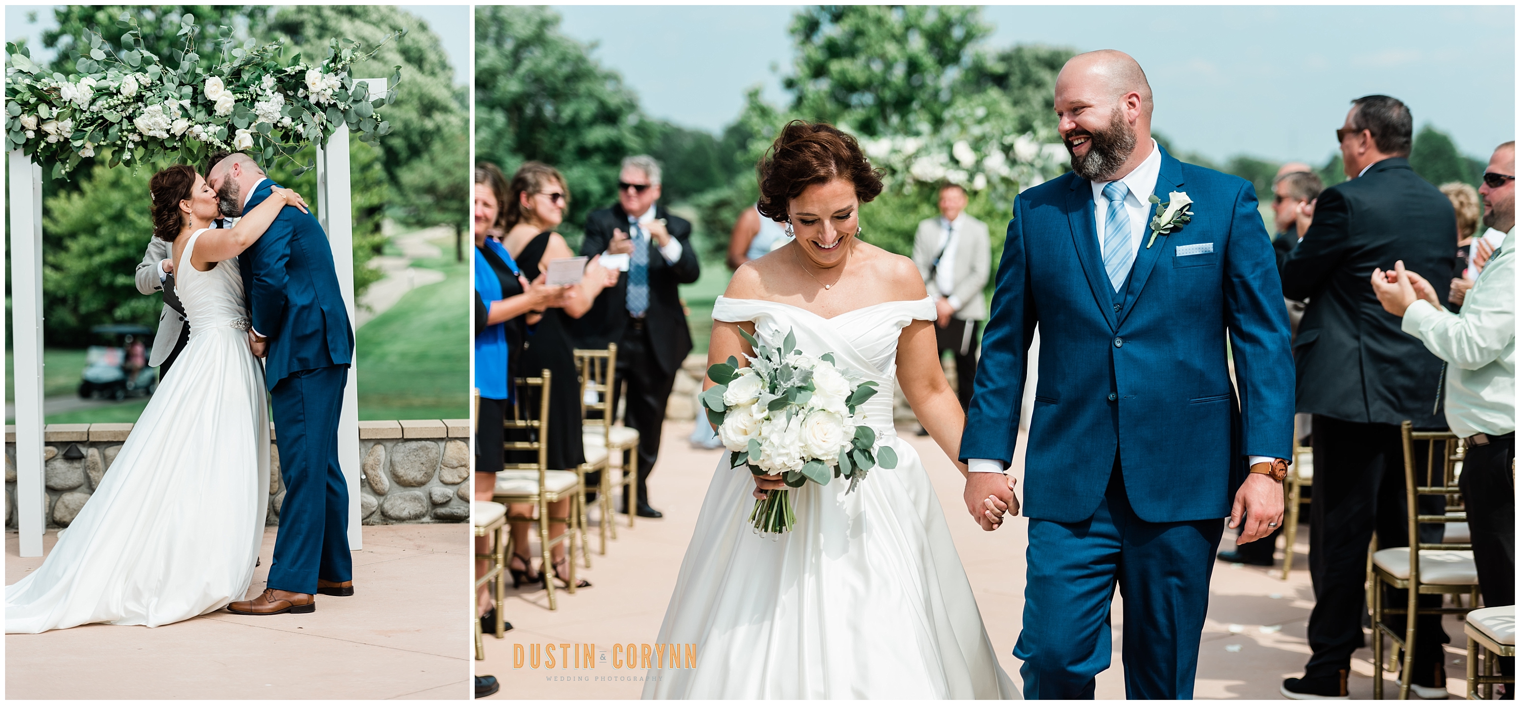 Post-Ceremony Happiness at Pine Valley Country Club Wedding
