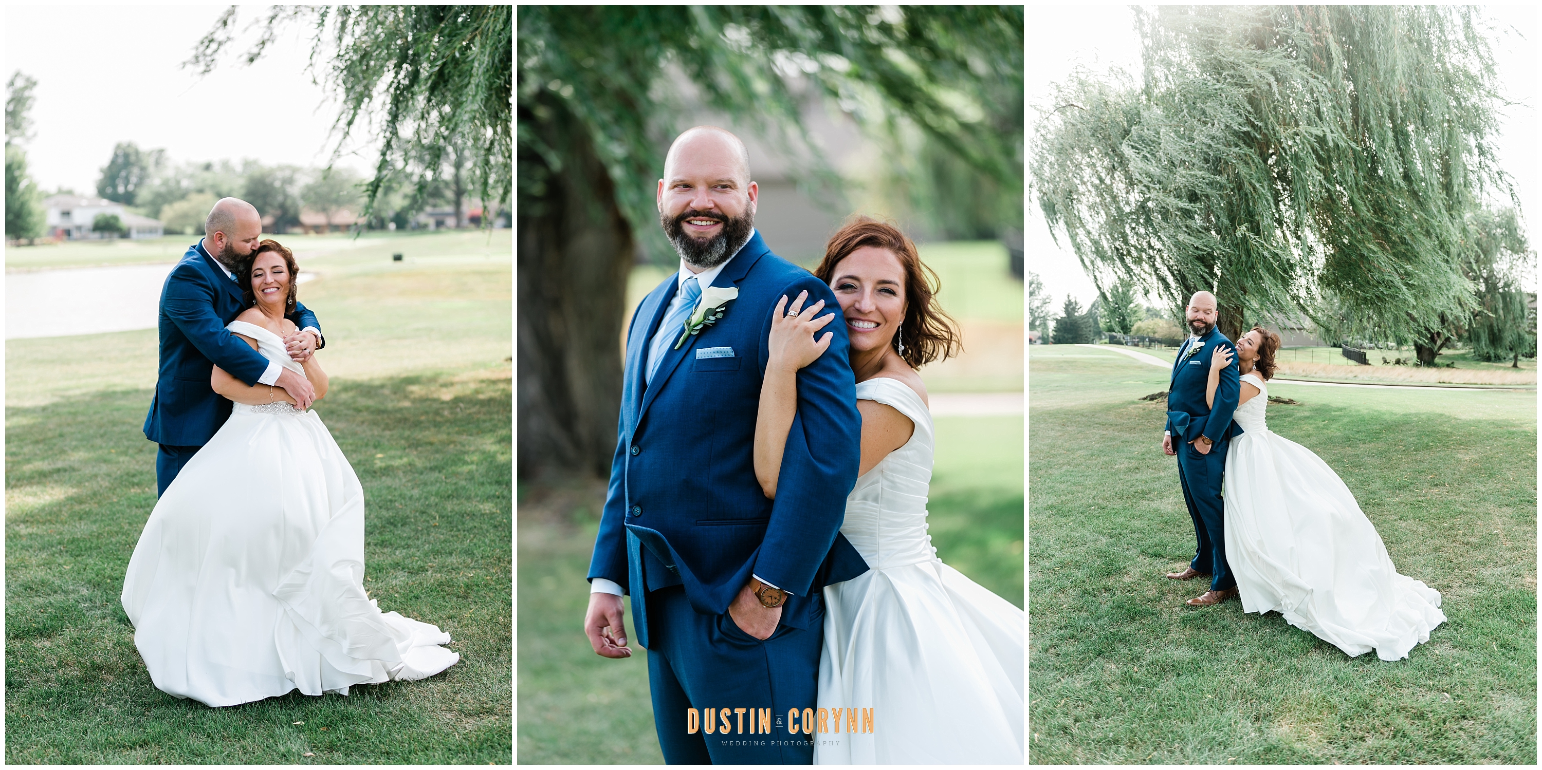 Bride and Groom Portraits Pine Valley Country Club Wedding