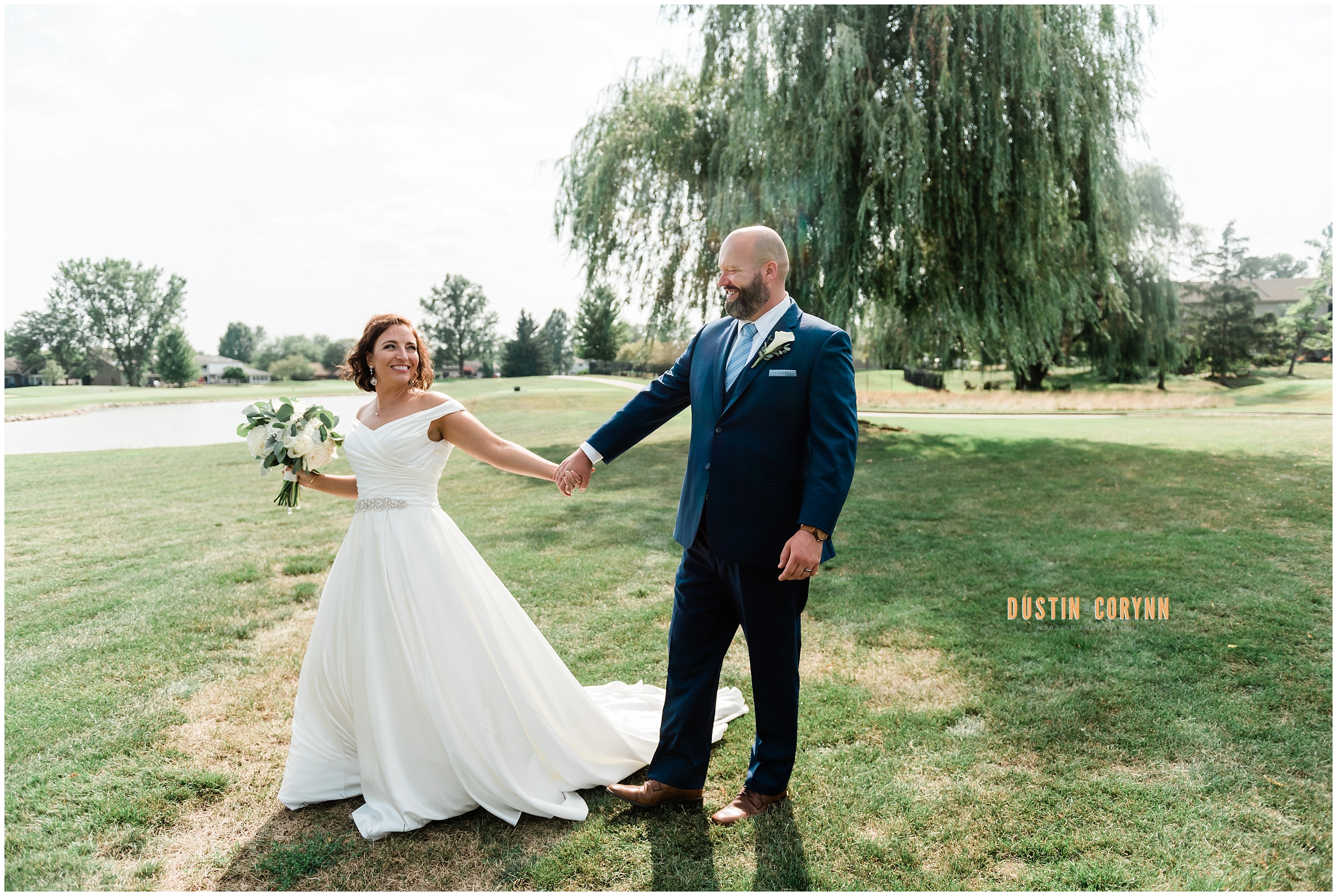 Bride and Groom at Pine Valley Country Club Wedding
