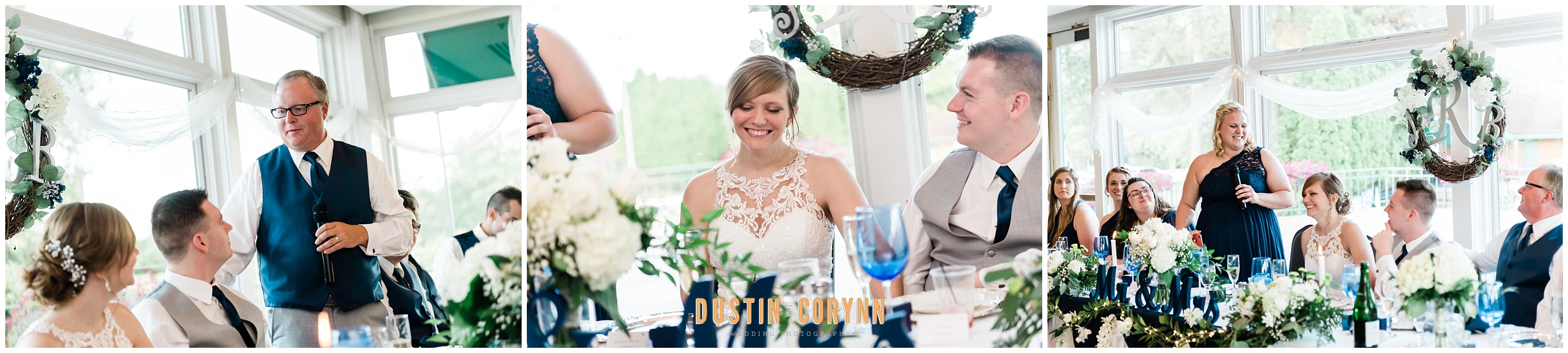 Toasts and Speeches at Orchard Ridge Country Club Wedding