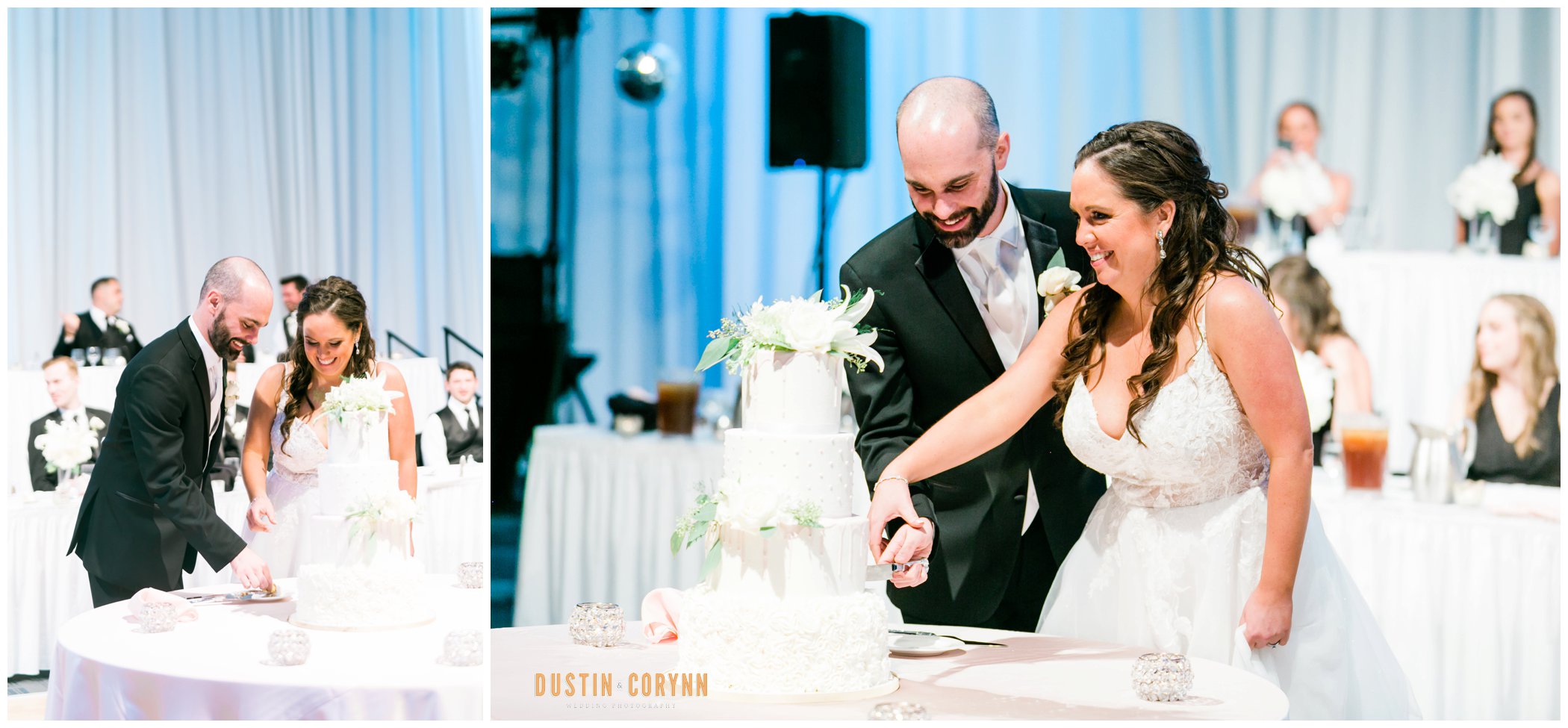 Cake Cutting at Wedding