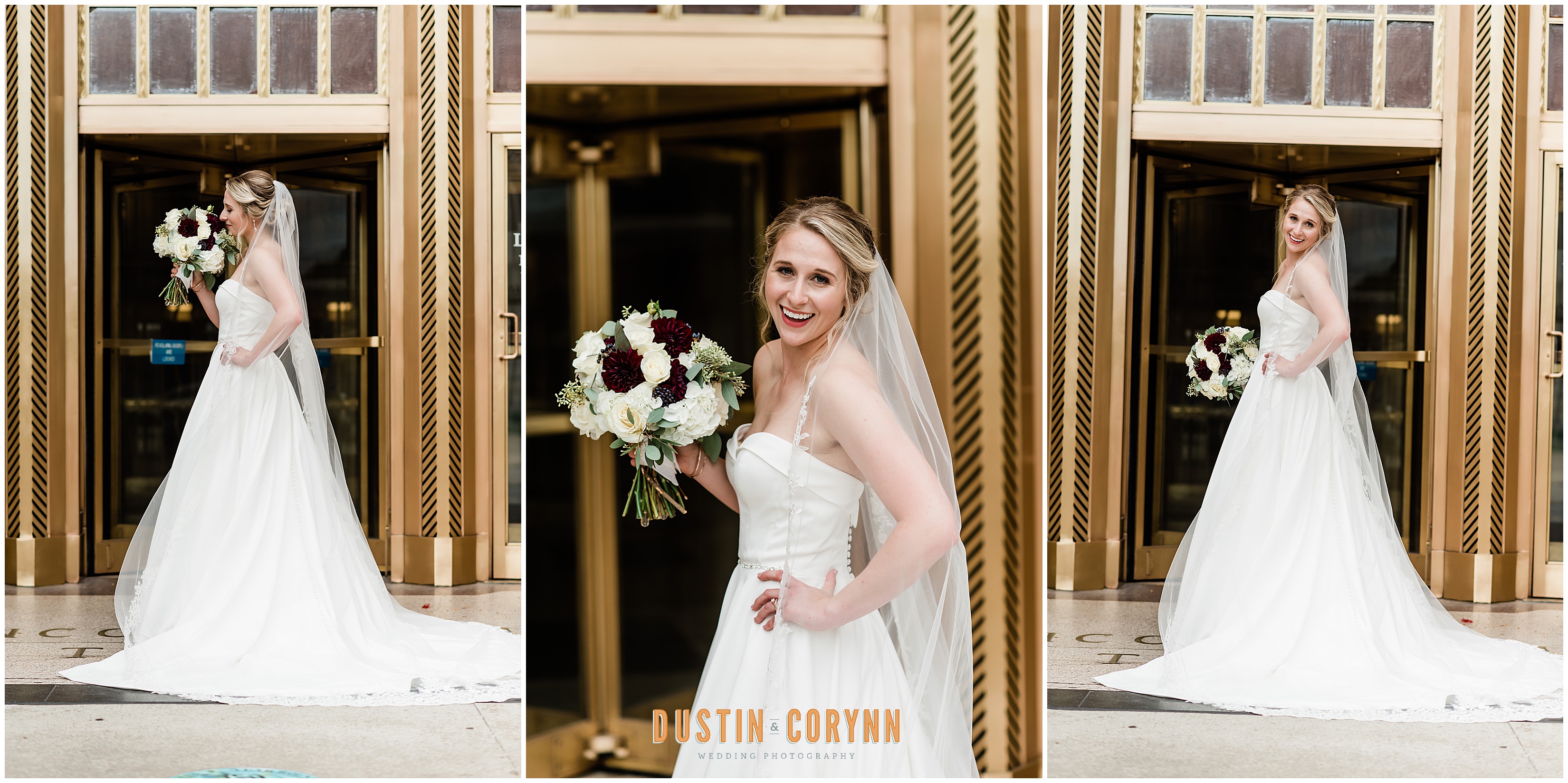 Bridal Portraits in Downtown Fort Wayne