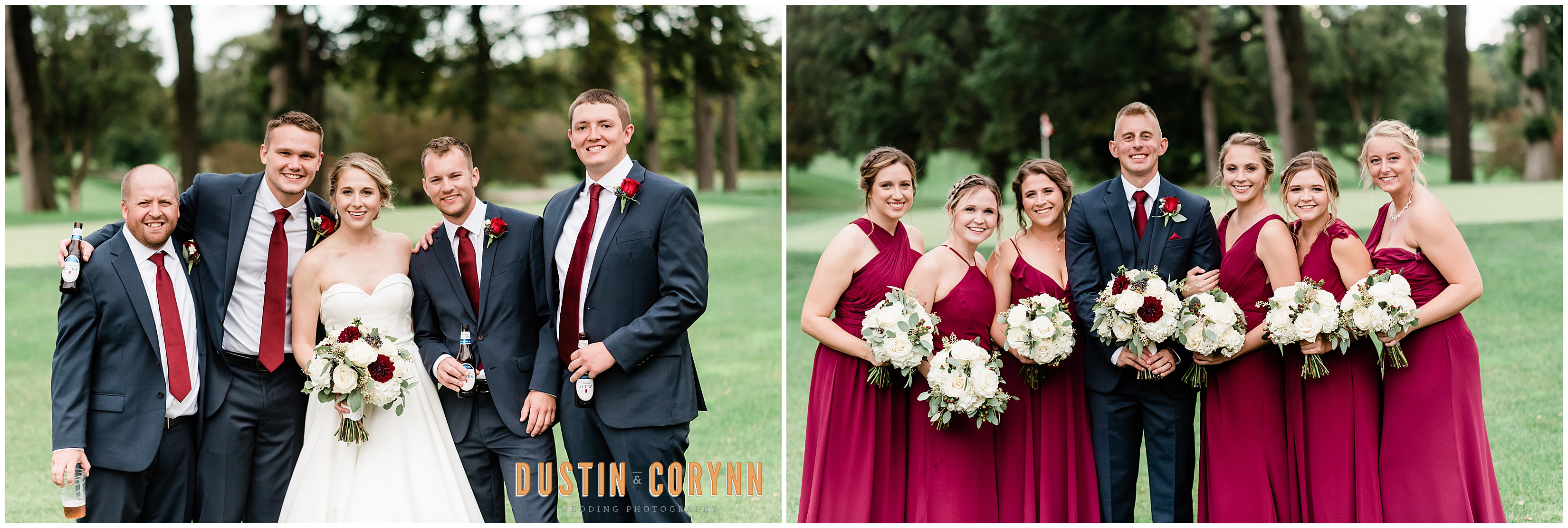 Wedding Party Portraits at Fort Wayne Country Club