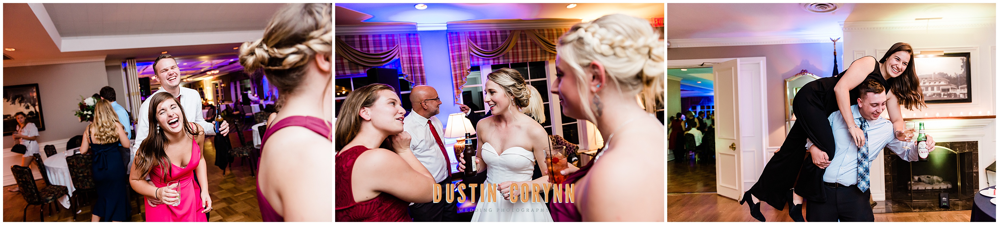 Reception and Dancing at Fort Wayne Country Club Wedding