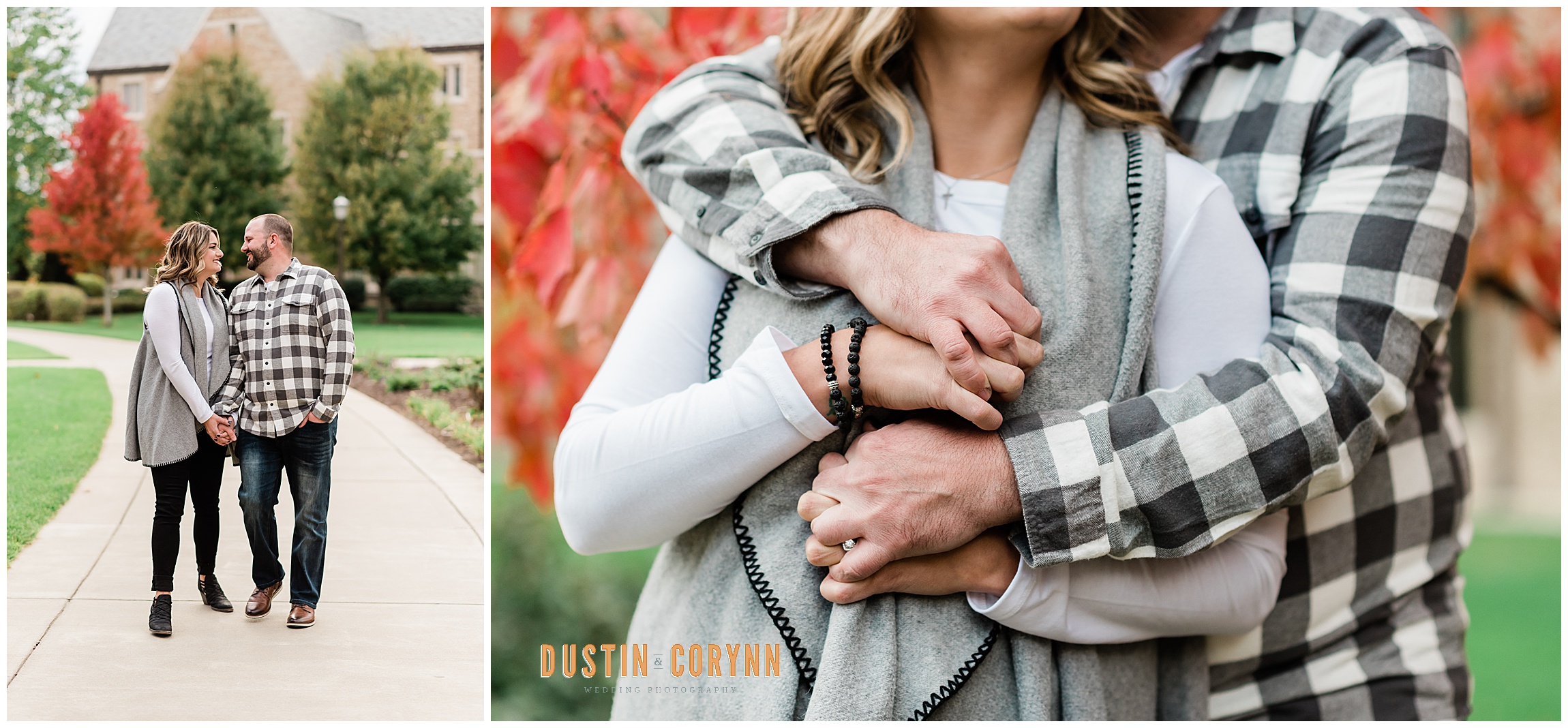 Fall Day at Notre Dame Engagement Session