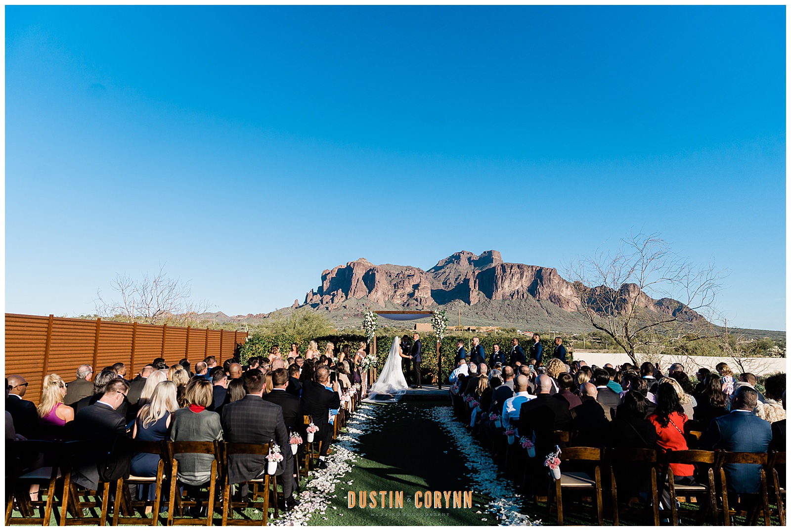 Wedding Ceremony at Arizona Mountain Wedding
