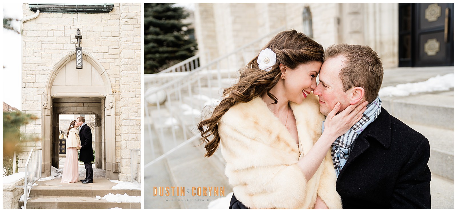 Snowy Downtown Engagement