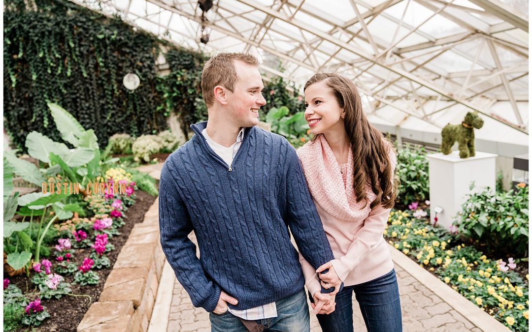 Maria & Kevin // Snowy Downtown Engagement