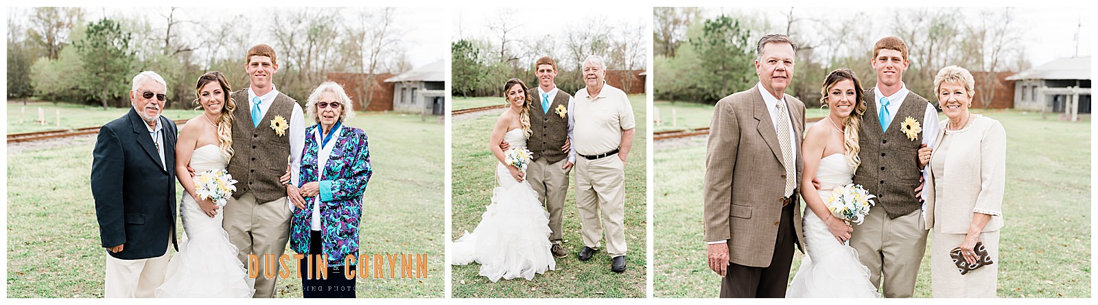Family Portraits at South Carolina Wedding