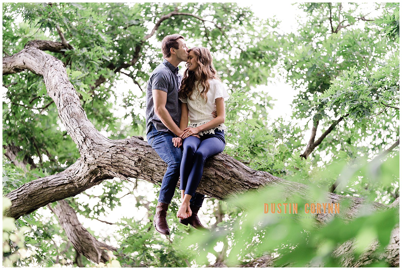 Kissing in a Tree Engagement