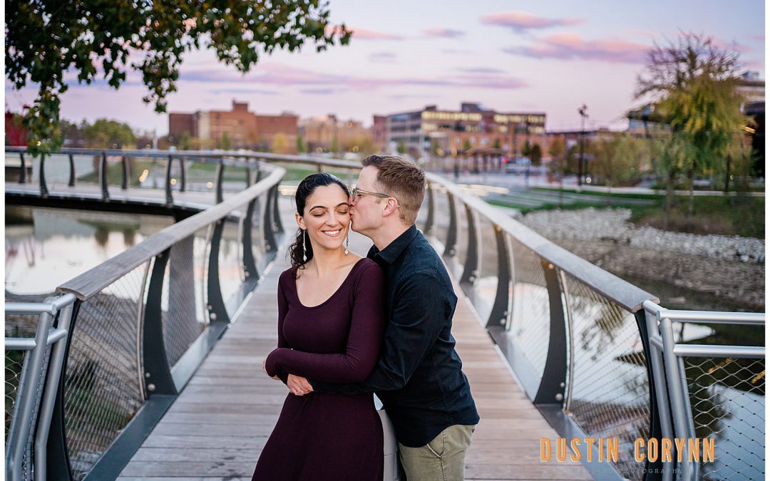 Stephanie & Jon // Downtown Fort Wayne Engagement Photography