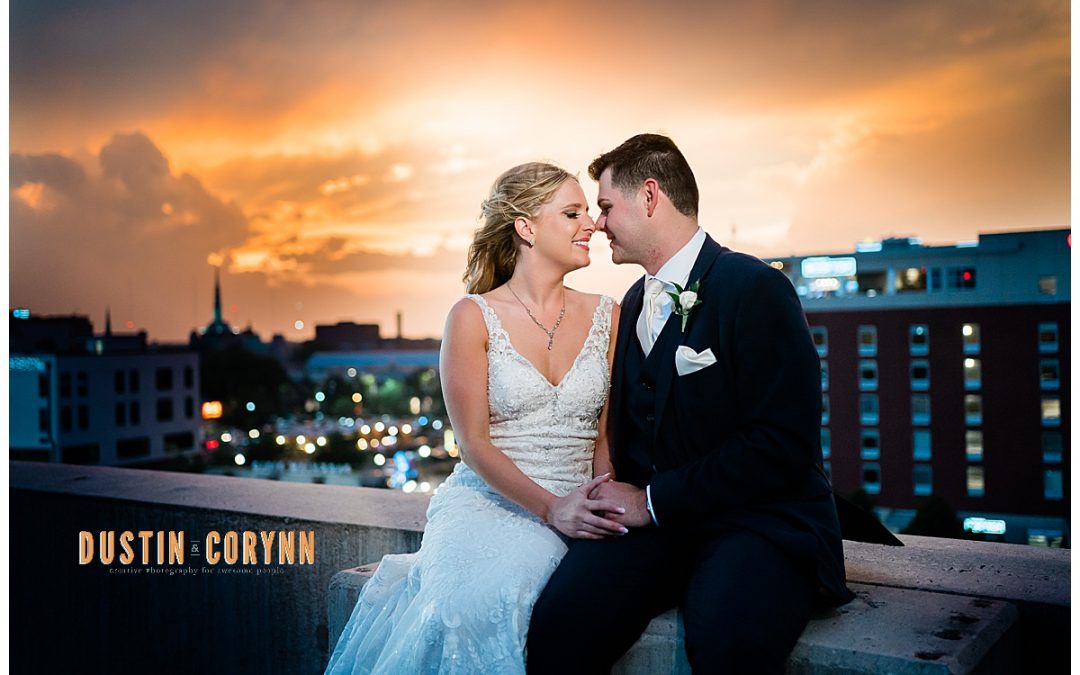 Victoria & Nathan // Courtyard Marriott Wedding