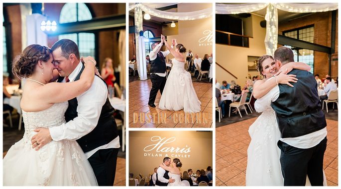 Fort Wayne wedding photographers capture bride and groom's first dance