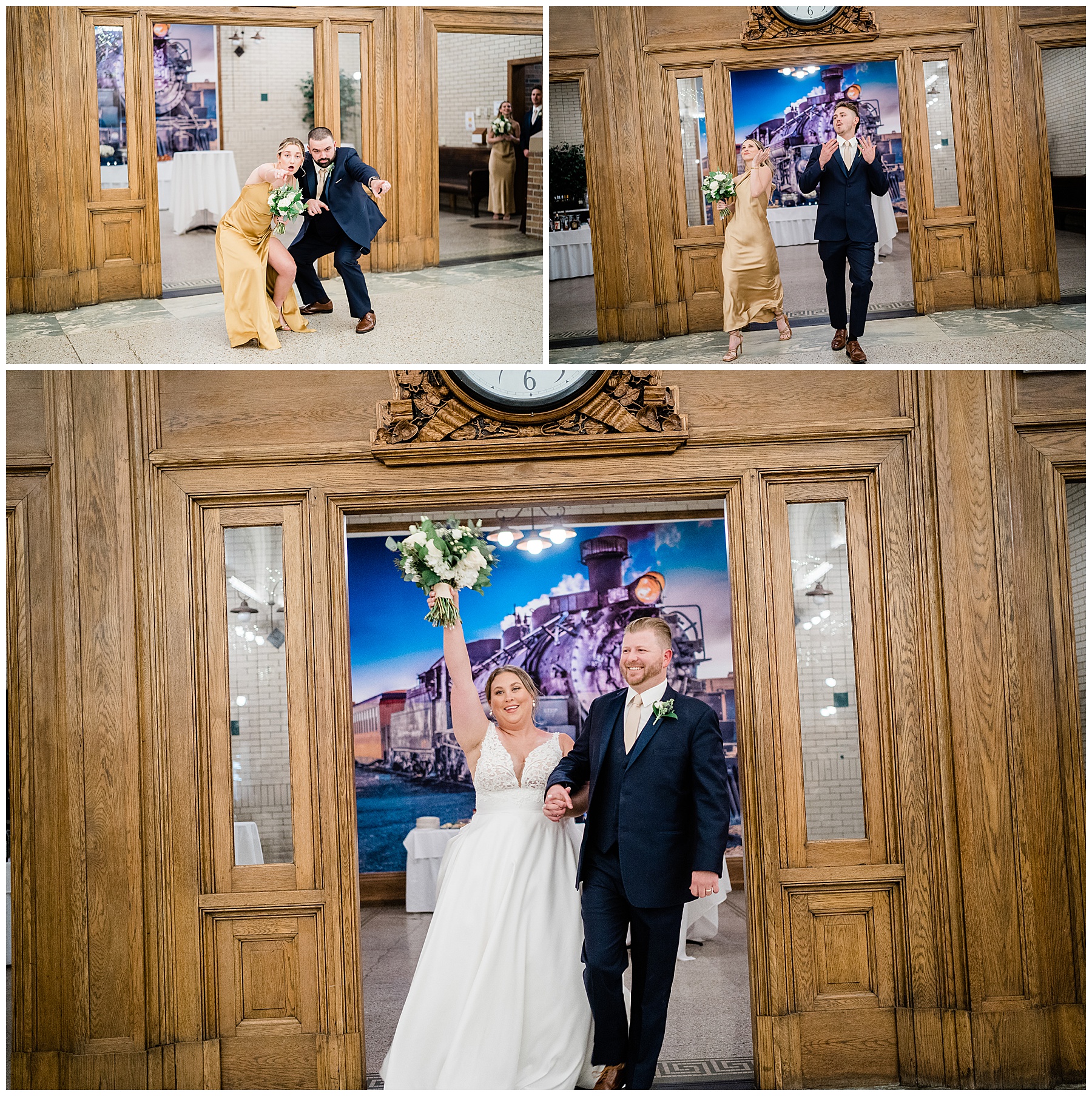 bridal party entrances to reception