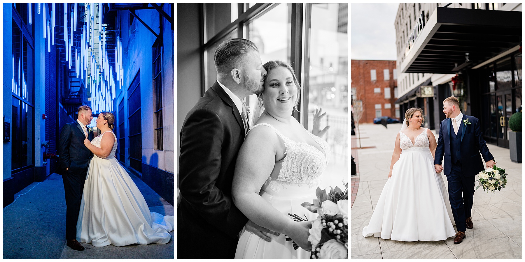 bridal portraits in downtown fort wayne