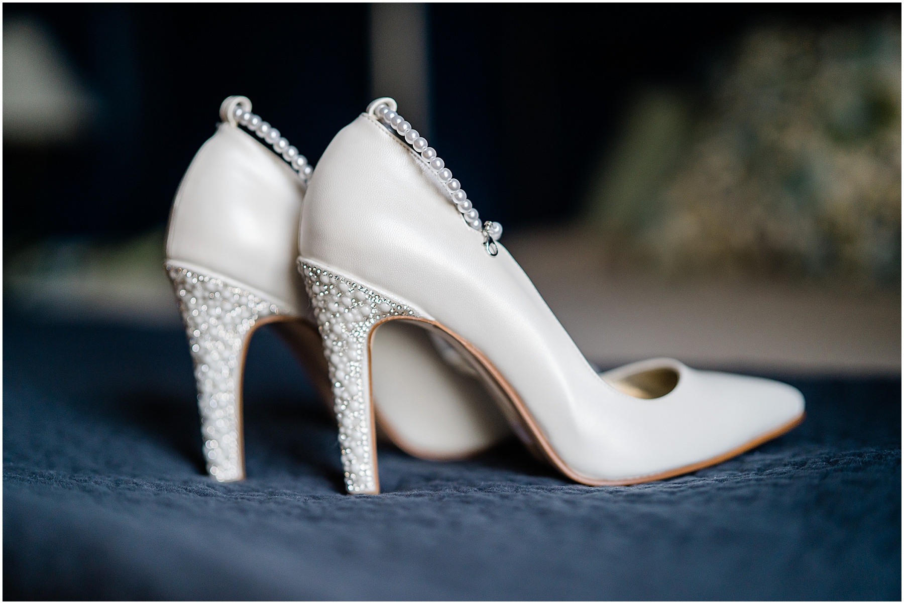 Fort Wayne wedding photographer captures bride's wedding shoes
